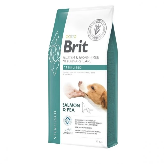 Brit Veterinary Diets Sterilised kornfritt tørrfôr med laks og ert til hund 12 kg