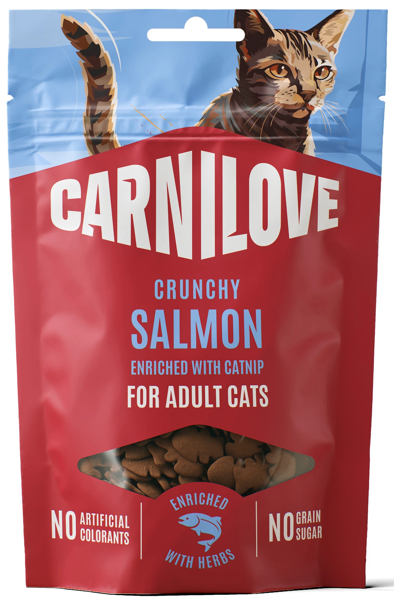 Carnilove Crunchy Snack med laks og kattemynte til katt 50 g