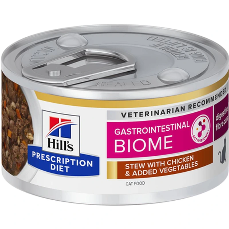 Hill's Prescription Diet Gastrointestinal Biome våtfôr med kylling og grønnsaker til katt 82 g