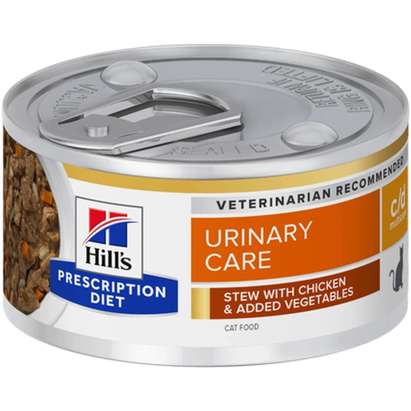 Hill's Prescription Diet c/d Urinary Care våtfôr med kylling og grønnsaker til katt 82 g