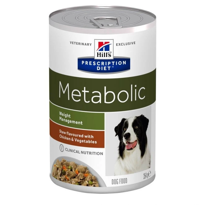 Hill's Prescription Diet Metabolic våtfôr med kylling og grønnsaker til hund 354 g