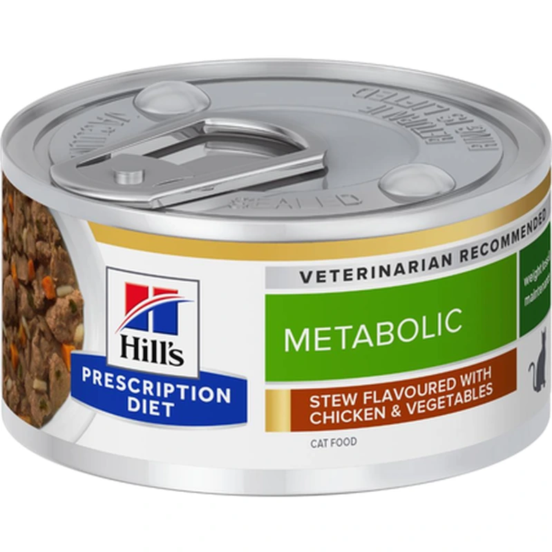 Hill's Prescription Diet Metabolic våtfôr med kylling og grønnsaker til katt 82 g