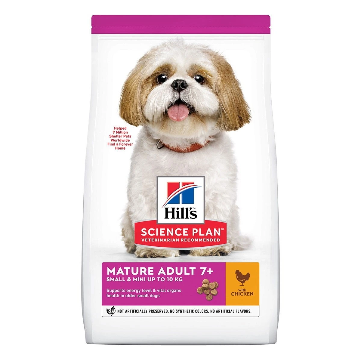 Hill's Science Plan Mature Adult 7+ Small & Mini tørrfôr med kylling til hund 3 kg