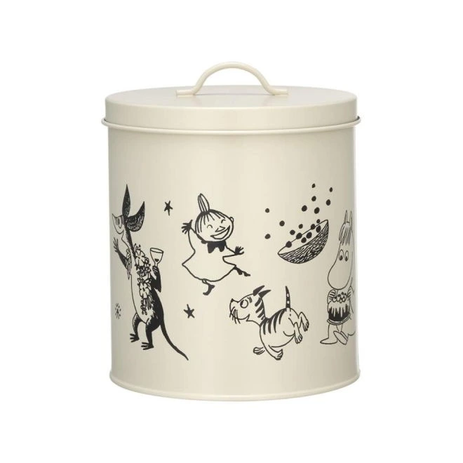 Moomin for Pets Moomin 80 år oppbevaringsboks til hund og katt Ø 16 cm h. 19 cm