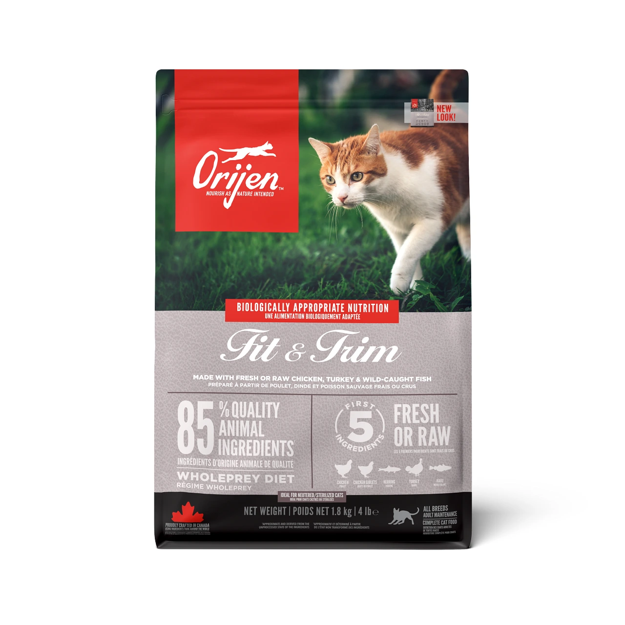 Orijen Fit & Trim tørrfôr til katt 1,8 kg