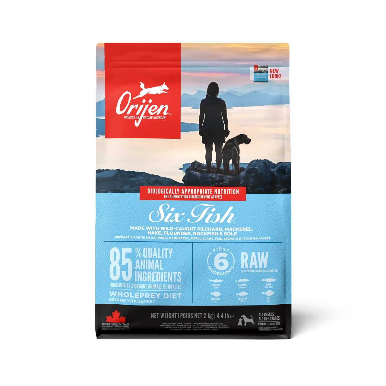 Orijen Six Fish Grain Free tørrfôr til hund 2 kg