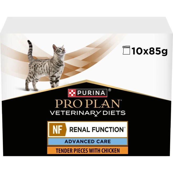 Purina Pro Plan Veterinary Diets NF Renal Function Advanced Care våtfôr med kylling til katt 10 x 85 g