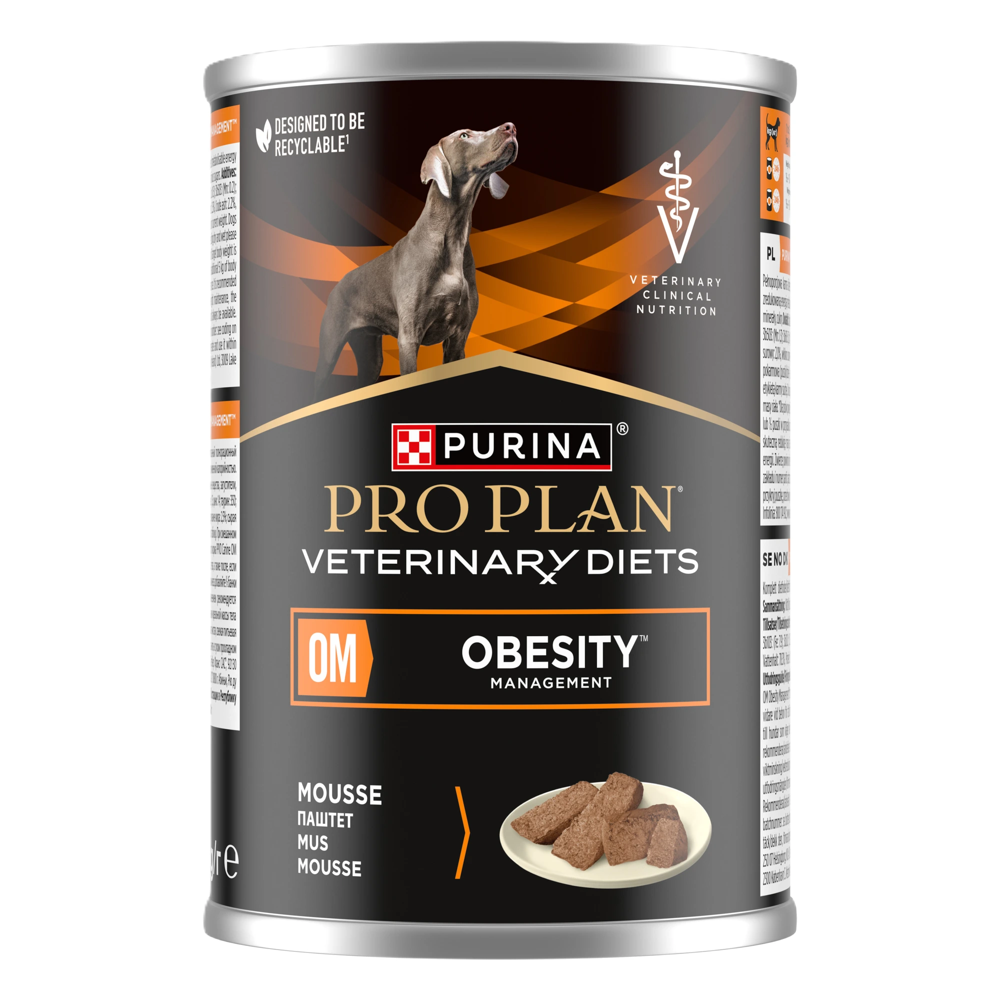 Purina Pro Plan Veterinary Diets OM Obesity Management mousse til hund 400 g