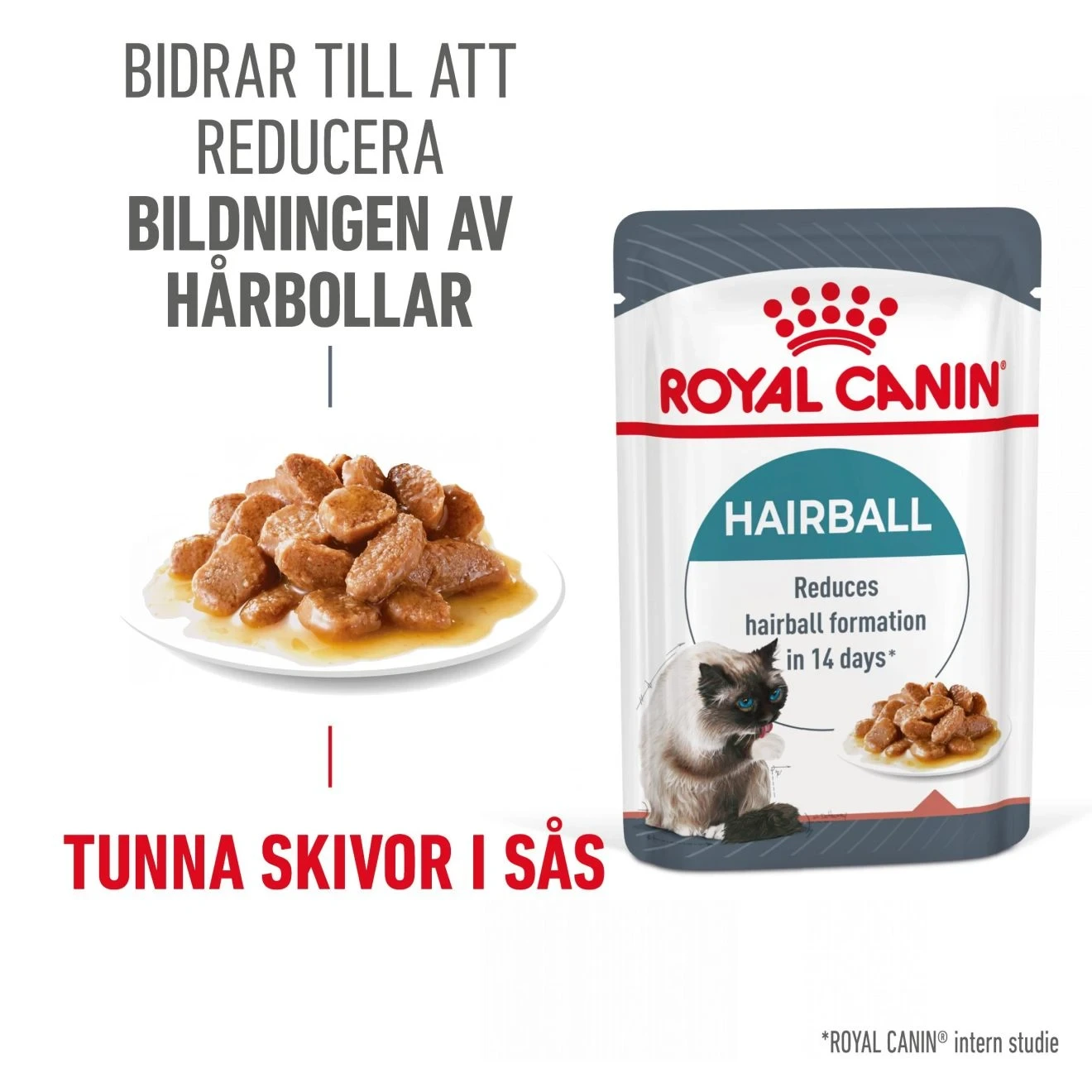 Royal Canin Hairball Care våtfôr i saus til katt 12 x 85 g