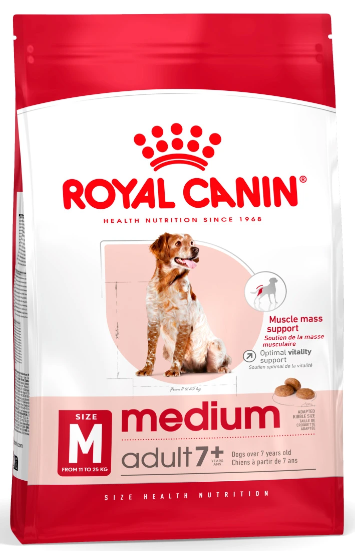Royal Canin Medium Adult 7+ tørrfôr til hund 15 kg