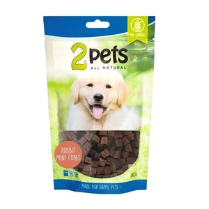 2pets Dogsnack MiniCubes med kanin 400 g