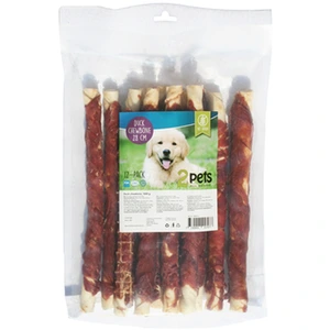 2pets tyggebein med and til hund 28 cm 12 stk