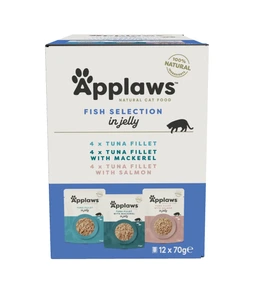 Applaws fisk i gelé til katt 12 x 70 g