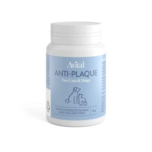 Avital Anti-Plaque pulver til hund og katt 60 g