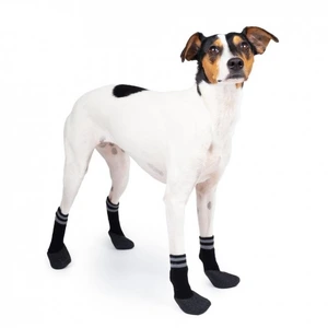 Basic Paws potesokker til hund sort 4 stk str 4