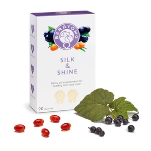 BERRYOMG Silk & Shine kosttilskudd til hund 90 kapsler