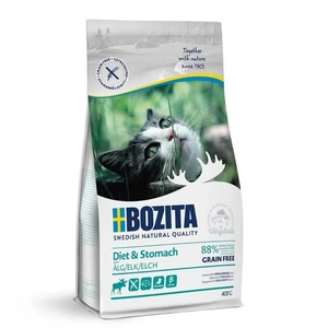 Bozita Diet & Stomach kornfritt tørrfôr med elg til katt 400 g