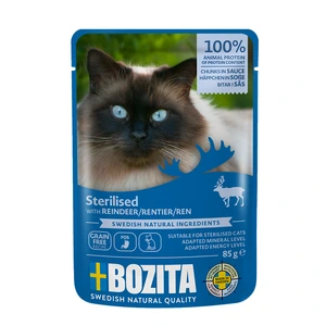 Bozita Indoor & Sterilised Pure i saus til katt 85 g