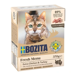 Bozita våtfôr med kylling og kalkun i saus til katt 370 g