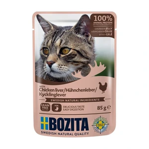 Bozita våtfôr med kyllinglever i gelé til katt 85 g