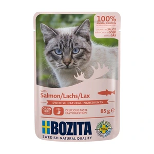 Bozita våtfôr med laks i saus til katt 85 g