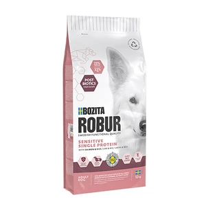 Bozita Robur Adult Sensitive Single Protein tørrfôr med laks til hund 12 kg