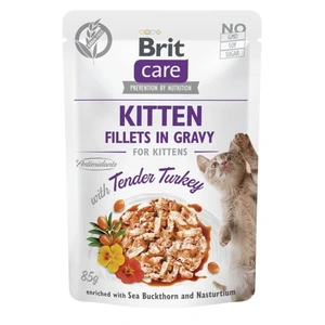 Brit Care kalkun våtfôr i saus til kattunge 85 g