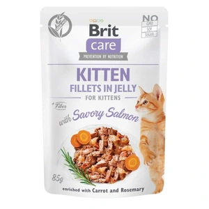 Brit Care laks filé i gelé til kattunge 85 g