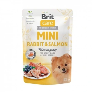 Brit Care Mini våtfôr med kanin og laks i saus til hund 85 g