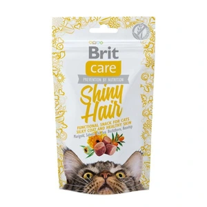 Brit Care Shiny Hair kattesnacks med laks 50 g
