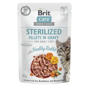 Brit Care Sterilized kanin våtfôr i saus til katt 85 g