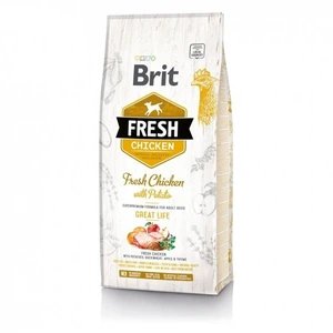 Brit Fresh Adult Great Life tørrfôr med kylling og potet til hund 12 kg