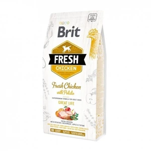 Brit Fresh Adult Great Life tørrfôr med kylling og potet til hund 2,5 kg