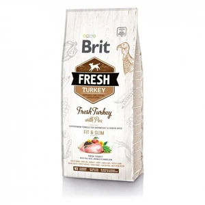 Brit Fresh Light Fit & Slim tørrfôr med kalkun og erter til hund 12 kg