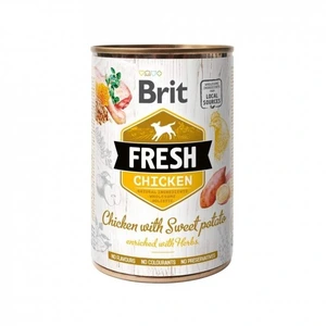 Brit Fresh våtfôr med kylling og søtpotet til hund 400 g