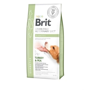 Brit Veterinary Diet Diabetes kornfritt tørrfôr med kalkun og erter til hund 12 kg