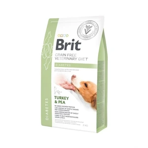 Brit Veterinary Diet Diabetes kornfritt tørrfôr med kalkun og erter til hund 2 kg
