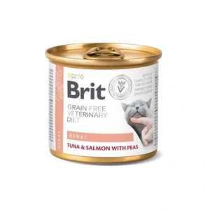 Brit Veterinary Diet Grain Free Renal våtfôr med tunfisk, laks og erter til katt 200 g