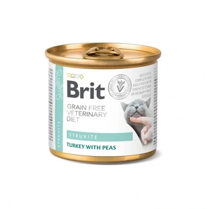 Brit Veterinary Diet Grain Free Struvite våtfôr med kalkun og erter til katt 200 g