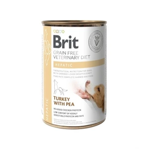 Brit Veterinary Diet Hepatic kornfritt våtfôr til hund 400 g