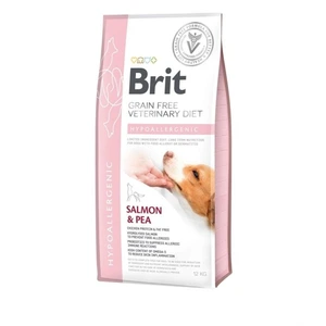 Brit Veterinary Diet Hypoallergenic kornfritt tørrfôr med laks og erter til hund 12 kg