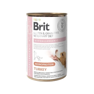 Brit Veterinary Diet Hypoallergenic Monoprotein veterinærfôr med kalkun til hund 400 g