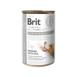 Brit Veterinary Diet Joint & Mobility kornfritt våtfôr med sild og erter til hund 400 g