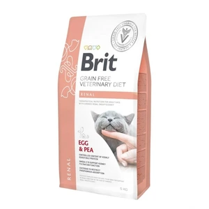 Brit Veterinary Diet Renal kornfritt tørrfôr med egg og erter til katt 5 kg