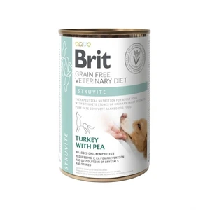 Brit Veterinary Diet Struvite kornfritt våtfôr med kalkun og erter til hund 400 g