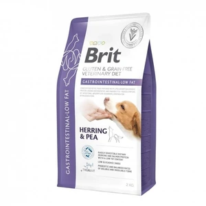 Brit Veterinary Diets Gastrointestinal Low Fat kornfritt tørrfôr med sild og ert til hund 2 kg