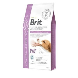 Brit Veterinary Diets Ultra-Hypoallergenic kornfritt tørrfôr med insekt og ert til hund 12 kg