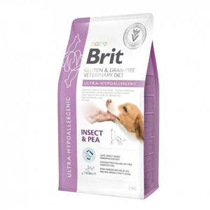Brit Veterinary Diets Ultra-Hypoallergenic kornfritt tørrfôr med insekt og ert til hund 2 kg
