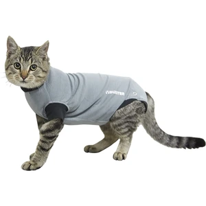 Buster kroppsdrakt til katt grå/svart str XS 38,5 cm