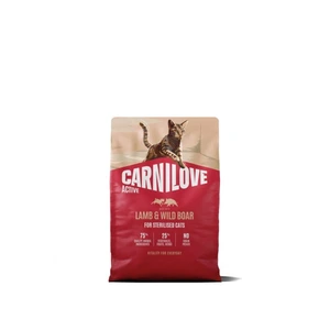Carnilove Active Sterilised tørrfôr med lam og villsvin til katt 2 kg